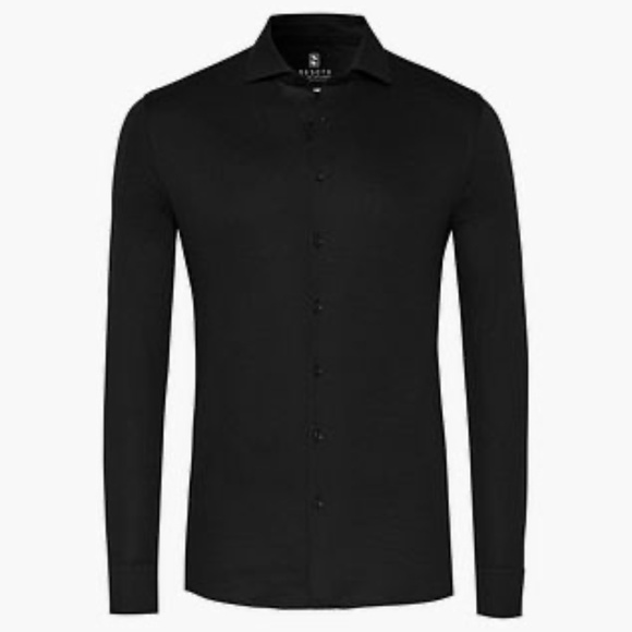 DESOTO Men’s Jersey Stretch Button-Down Shirt – Size S - Picture 1 of 5